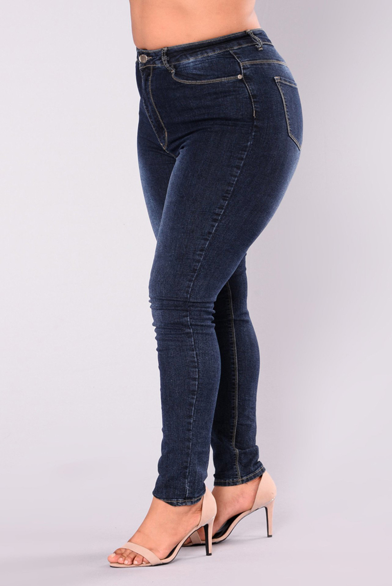Elastic Denim Pants 6