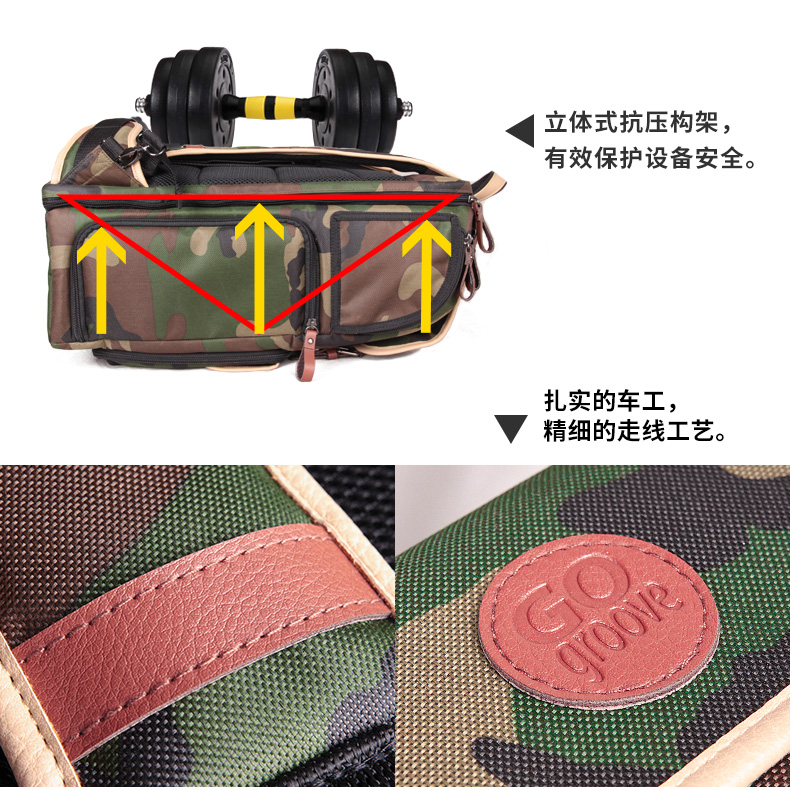 GO Groove CBOD Ngụy Trang Shoulder SLR Túi Máy Ảnh Phụ Kiện Máy Ảnh Kỹ Thuật Số Canon 5d4 Túi Máy Ảnh túi sony alpha