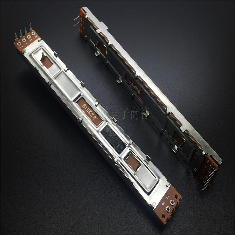 128mm Double Duplex Straight Slip Potentiometers Mixers Power Amplifier Rheostat Itineraries 100MM B10K