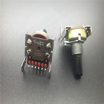 T-MEC TAIWAN Meiqi 161 HORIZONTAL DOUBLE LION DRAGON POWER DISCHARGE POTENTIOMETER C100K HANDLE WITH THREAD 20MM MIDPOINT
