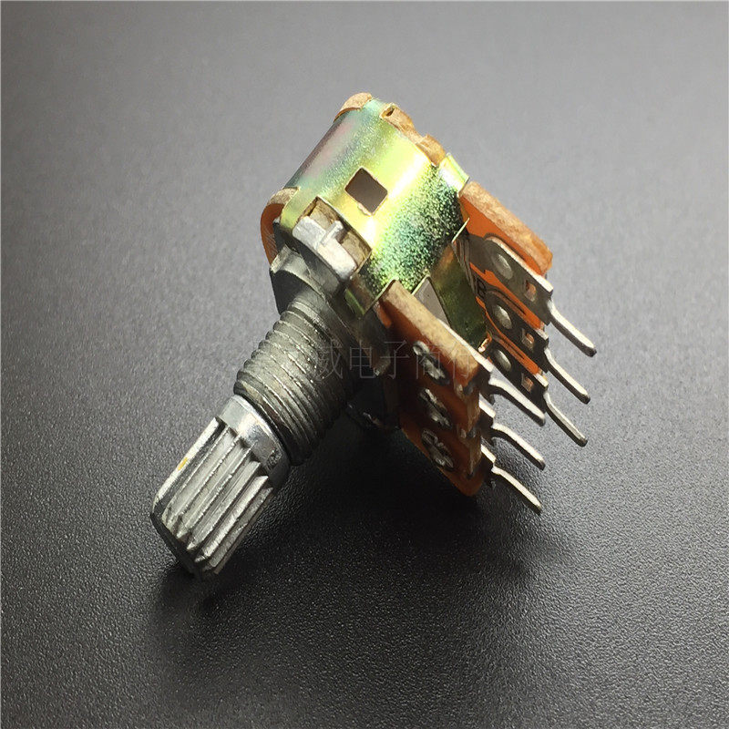 High quality material 148WL Double joint potentiometers NB1KB50K B100K shank length 15MM Straight foot potentiometers