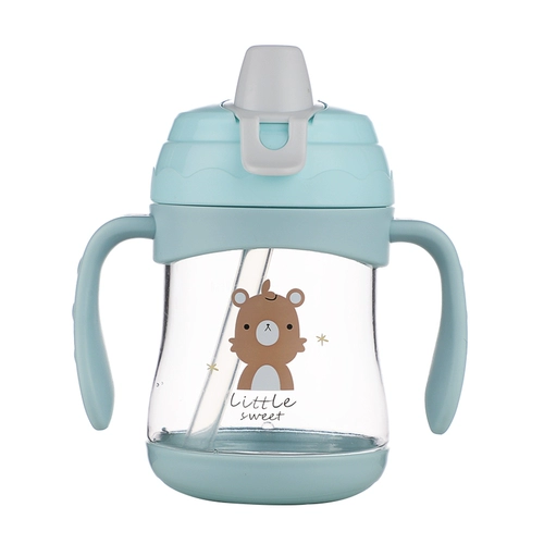 Детская бутылочка для кормления со стаканом, чайная чашка для тренировок, детский стакан, 6 мес.