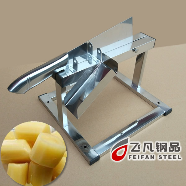 Stainless steel sugarcane knife household small sugarcane cutting machine cutting block cutting tube slicing sugar cane turning knife knife knife