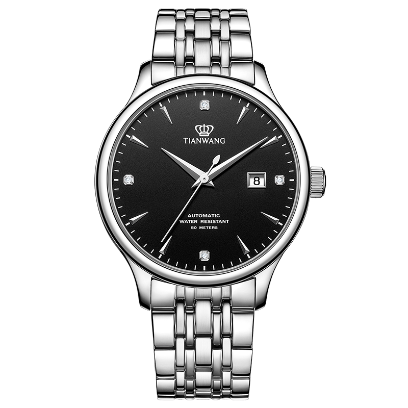 Tianwang Genuine Popular Waterproof Automatic Men's Mechanical Watch Business Simple Couple Watch Men's Model 5876 Birthday Gift