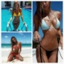 Mới / Châu Âu và Châu Mỹ đồ bơi dây buộc dây khâu màu chia bikini / AliExpress bikini đồ bơi nữ đẹp kín đáo