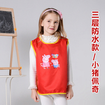 Kindergarten Activity Waistcoat Custom Eating Bib Children Advertising Canon Shoulder Publicity Vest Waterproof Drawing Hood Clothes