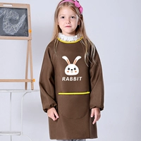 Кофе -цвет ткань является водонепроницаемой, водонепроницаемой, маленькой моделью белого кролика