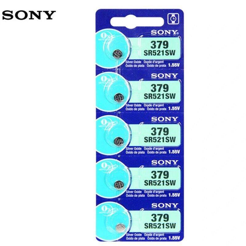 SONY Sony SR521SW Watch Battery Universal LR521 379 Silver Oxide Button Small Electronic AG0