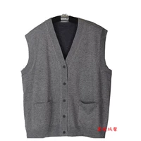 Áo xuân hè 2018 quần áo len trung niên áo len len nam cha tải vest len ​​đan vest vest nam size lớn đồ vest nam đẹp