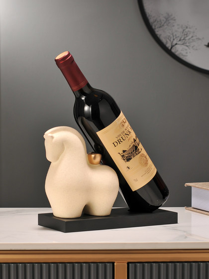 马上有钱红酒架摆件酒柜装饰品轻奢高档高级感客厅家居饰品餐边柜