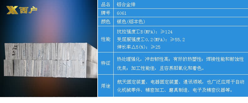 6061 Алюминиевый параметр строки