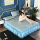 Mùa hè lụa băng mat mat 1,8 m ba mảnh giường váy ren bedspread mùa hè châu Âu điều hòa không khí mat gấp đôi - Thảm mùa hè nệm hơi nước cho người bệnh