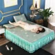 Mùa hè lụa băng mat mat 1,8 m ba mảnh giường váy ren bedspread mùa hè châu Âu điều hòa không khí mat gấp đôi - Thảm mùa hè nệm hơi nước cho người bệnh