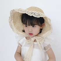 Childrens hat Summer grass hat big hat peak visor Princess hat baby hat girl beach hat out of the mother and woman hat