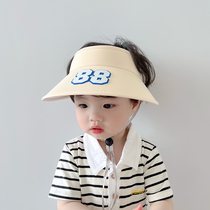 Children hat Summer sun protection boys air top hat anti-UV large hat hat girl sunhat out of the beach hat