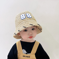 Korean version of childrens hat Summer sunbeds hat baby fisherman hat ins boy sunscreen out for a beach girl