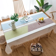 Literary tươi khăn trải bàn thêu bông bàn cà phê Asama phòng khách khăn trải bàn khăn trải bàn ăn nhỏ và mô hình hình chữ nhật thanh lịch - Khăn trải bàn