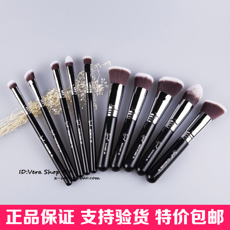 专柜美国Sigma化妆刷高档彩妆正品10只高清套装粉底刷SMAX08