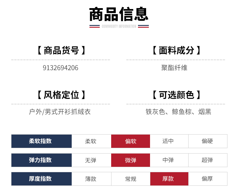 法国 圣弗莱 男士加厚摇粒绒 加厚保暖夹克外套 图2