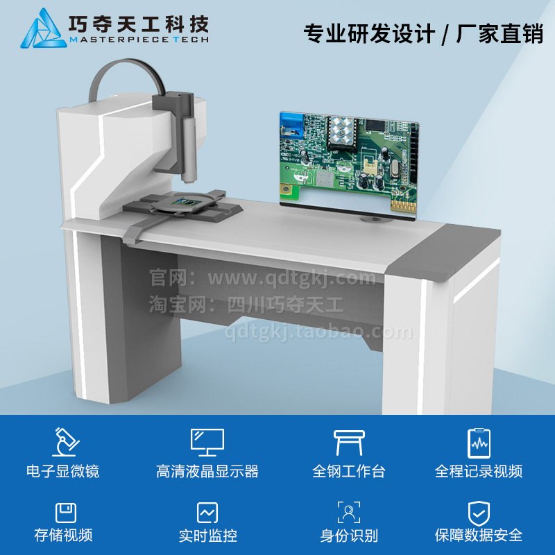 Laboratory Biochemical 30 million HDMI high-definition electron microscope workbench to zoom in on maintenance measurement operations