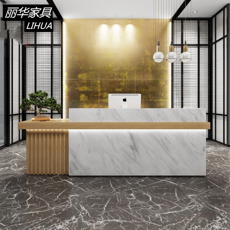 New Chinese cash register beauty salon bar shop simple modern company front desk reception desk hotel creative counter
