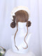 Lolita Style Wig Curly Hair Daily Braided Hair Updo Wedding Long Curly Hair Lolita Wig Full Headpiece