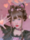 Lolita wig female long curly hair Lolita full head set hair set girl double ponytail braided style daily fake hair