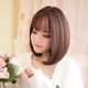 Wig female short hair air bangs straight hair fluffy natural temperament Korean fashion hairstyle handsome bobo head