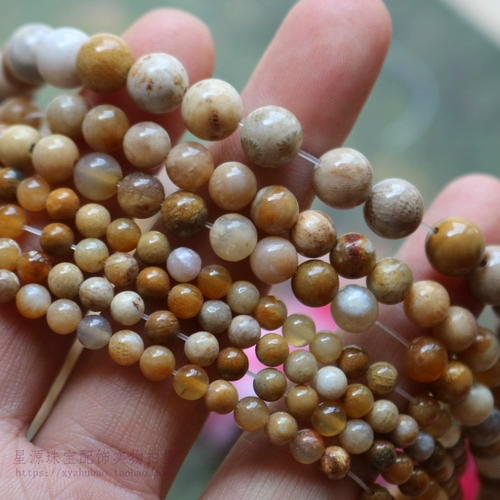 Натуральные коралловые бусины, украшение-шарик, браслет из бисера, аксессуары, 4-12мм, оптовые продажи