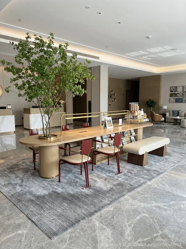 Sales Office Negotiation Table and Chair Set, Hotel Lobby Reception and Meeting Table and Chair Set, Villa Area Leisure Table and Chair Set