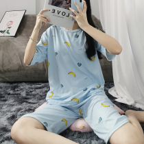 Summer new pajamas women short sleeve sweet hipster students home clothes women Summer Capri pants INS manufacturers