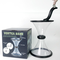 vortex bank gravity spinning Cyclone piggy bank gravity spinning coin storage bucket toy