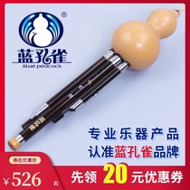 Natural ebony tube professional seven-hole wide range Gourd silk drop B tune G tune Yunnan musical instrument monopoly