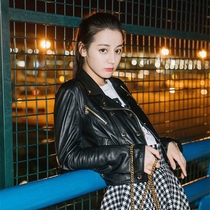 Dili Reba leather clothes of the same style womens 2021 autumn and winter new Korean short motorcycle clothes small jacket leather jacket tide