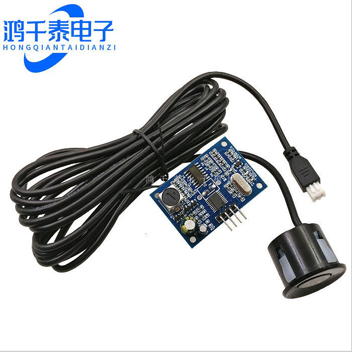 一体化超声波测距模块 倒车雷达防水型超声波 适用SR04T 引线选购