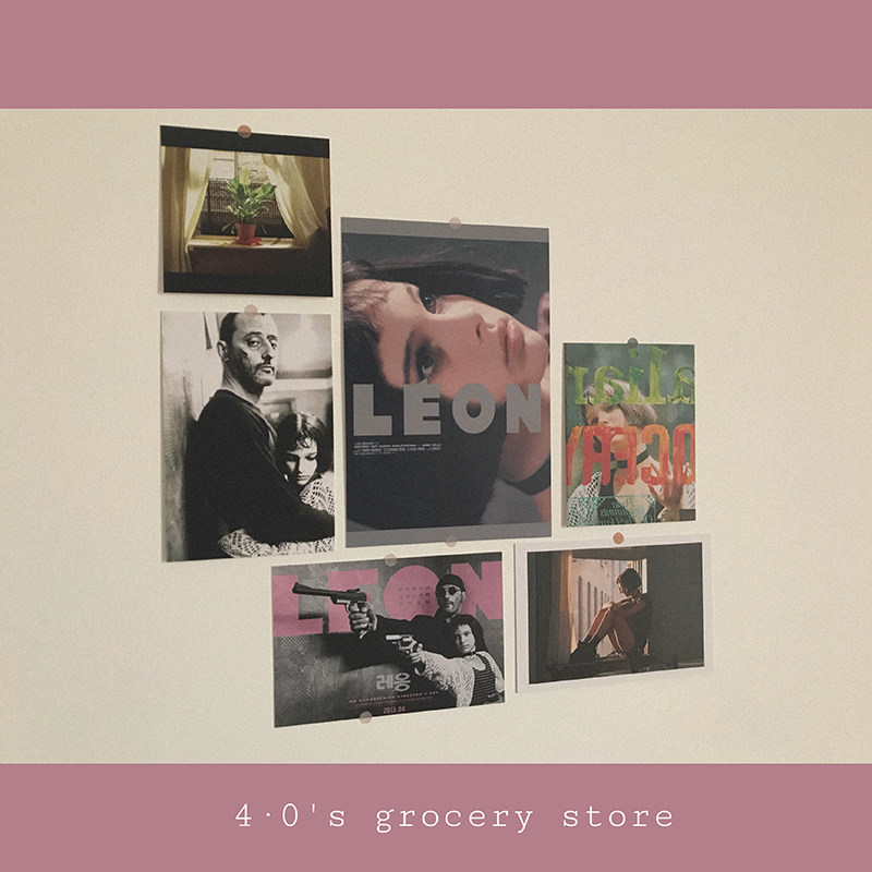 Homemade This killer is not too cold LEON MOVIE POSTER CARDS POSTCARD INS ROOM WALL DECORATION WALL STICKER