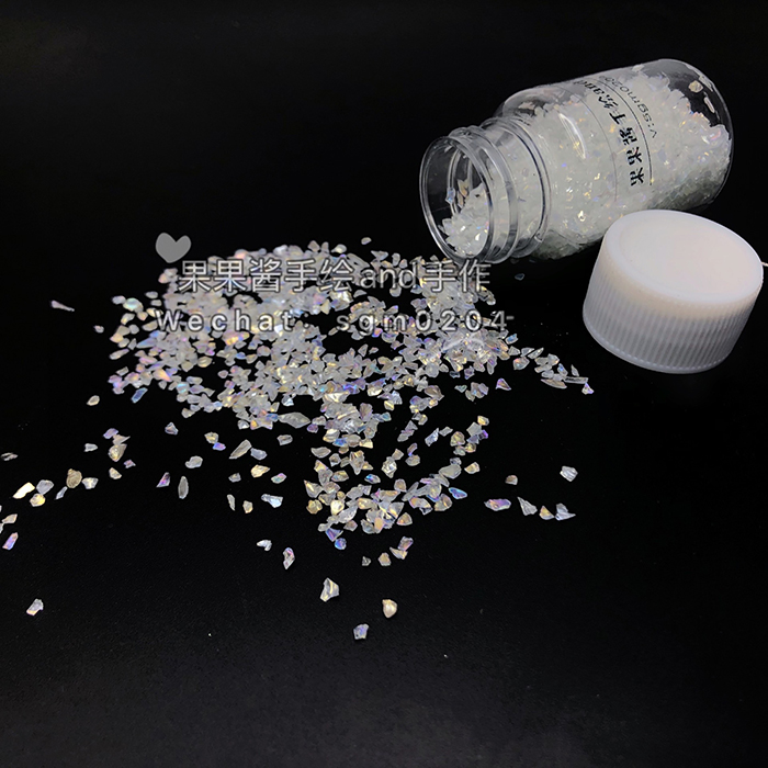 Irregular diamond flashing small particles AB Symphony crystal small gravel UV glue drop glue filler - Taobao