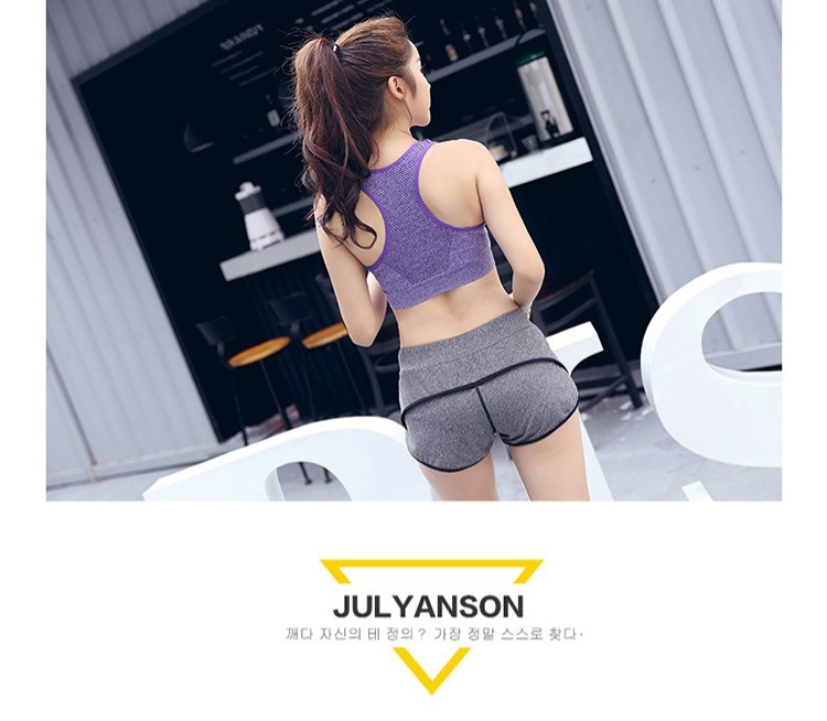 Đồ lót thể thao chống sốc nữ không có vòng thép áo ngực cỡ lớn yoga làm đẹp kiểu áo ngực thể dục nhanh khô thoáng khí shop quần áo nữ
