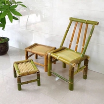 Bamboo chair back chair bench childrens chair leisure home back chair dining home small stool pure handmade chair