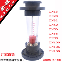 Flanged plastic tube flowmeter LZS-100 LZS-125 LZS-150 LZT-100 LZT-125