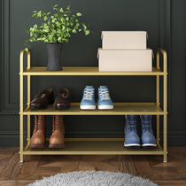 Danish TIE light luxury Nordic ins simple metal shoes shelf home bedroom slippers living room door multi-level
