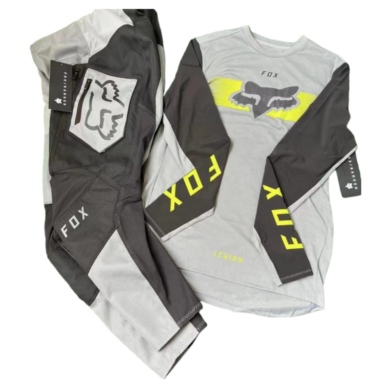Off-Road Motorcycle Racing Suit Set, Breathable and Quick-Drying for All Seasons, Color-Blocking Cycling Suit 24-3 Off-Road Motorcycle Racing Suit Set, Breathable and Quick-Drying for All Seasons, Color-Blocking Cycling Suit 24-3