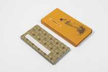 Buddhist Yellow and Wannian Blue Wax Dyeing Hearts by Book Page 2 cm Small block letters Special tape Letter sleeve