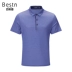 Áo thun lụa Bai Si Dun nam 2019 xuân hè mới cho nam kinh doanh áo sơ mi cotton ngắn tay cotton giản dị # áo polo ralph lauren Polo