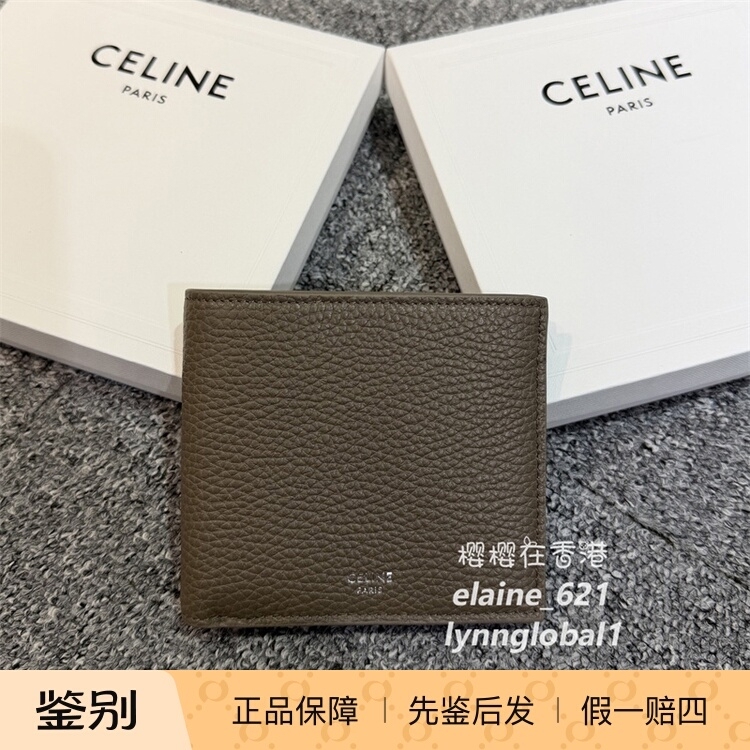Discount! Celine 2026 Autumn/Winter Logo Leather Wallet