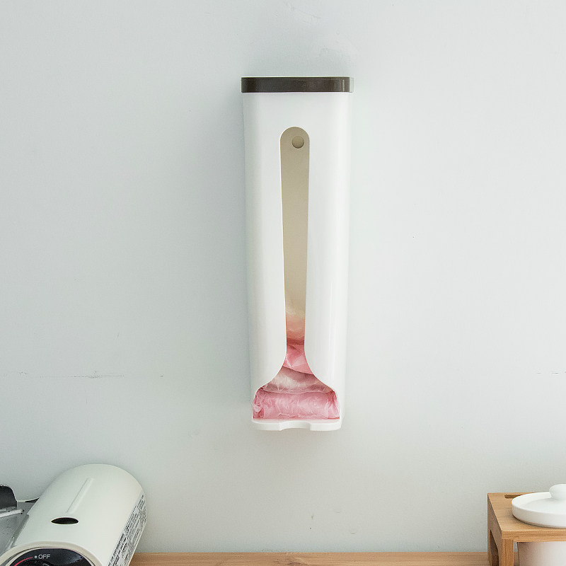 Plastic bag containing box Home wall-mounted kitchen garbage bag Sub-extraction box shopping bag containing finishing storage box