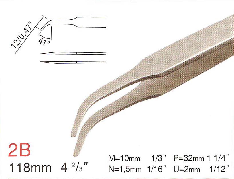 瑞士Rubis镊子2B-SA 圆头镊子 rubis tweezers