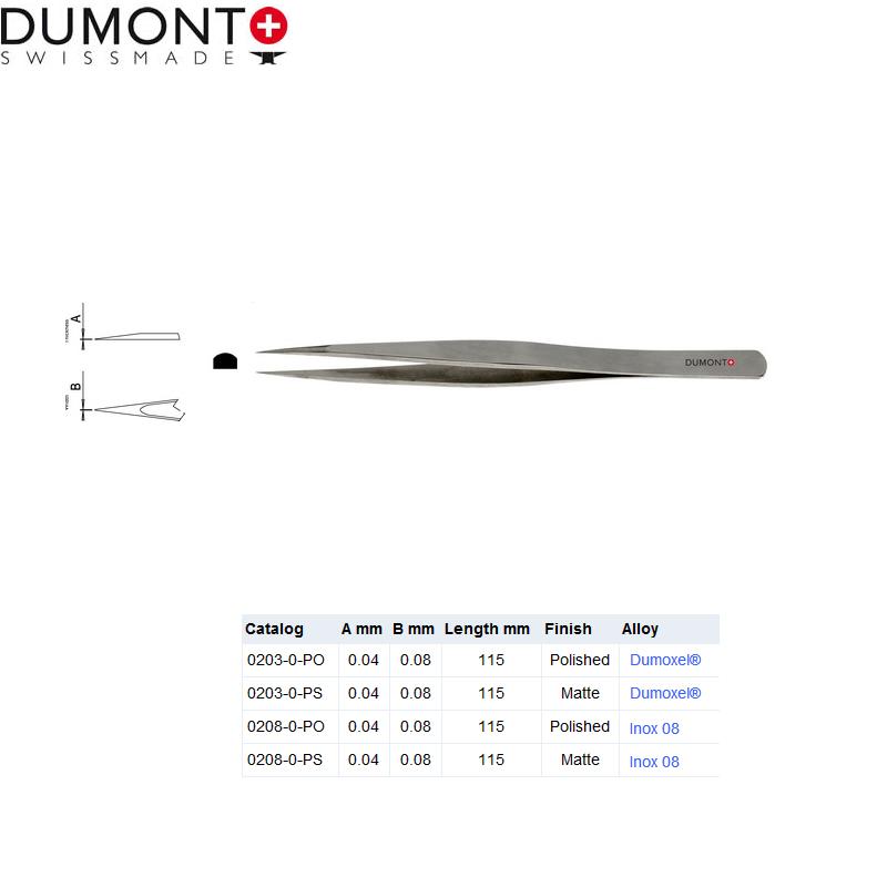 Dumont生物解剖镊子0203-0-PO 动物解剖镊子0203-0-PS