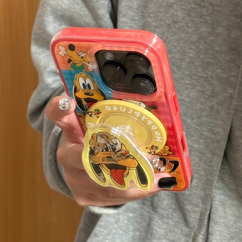 Pluto Puppy Case Suitable for Apple 17 Pro Max/Iphone 17 Pro, Korean Style, New Trendy Atmosphere, Niche Creative High-End Feel, Full Coverage Anti-Drop Magnetic Phone Case for Women