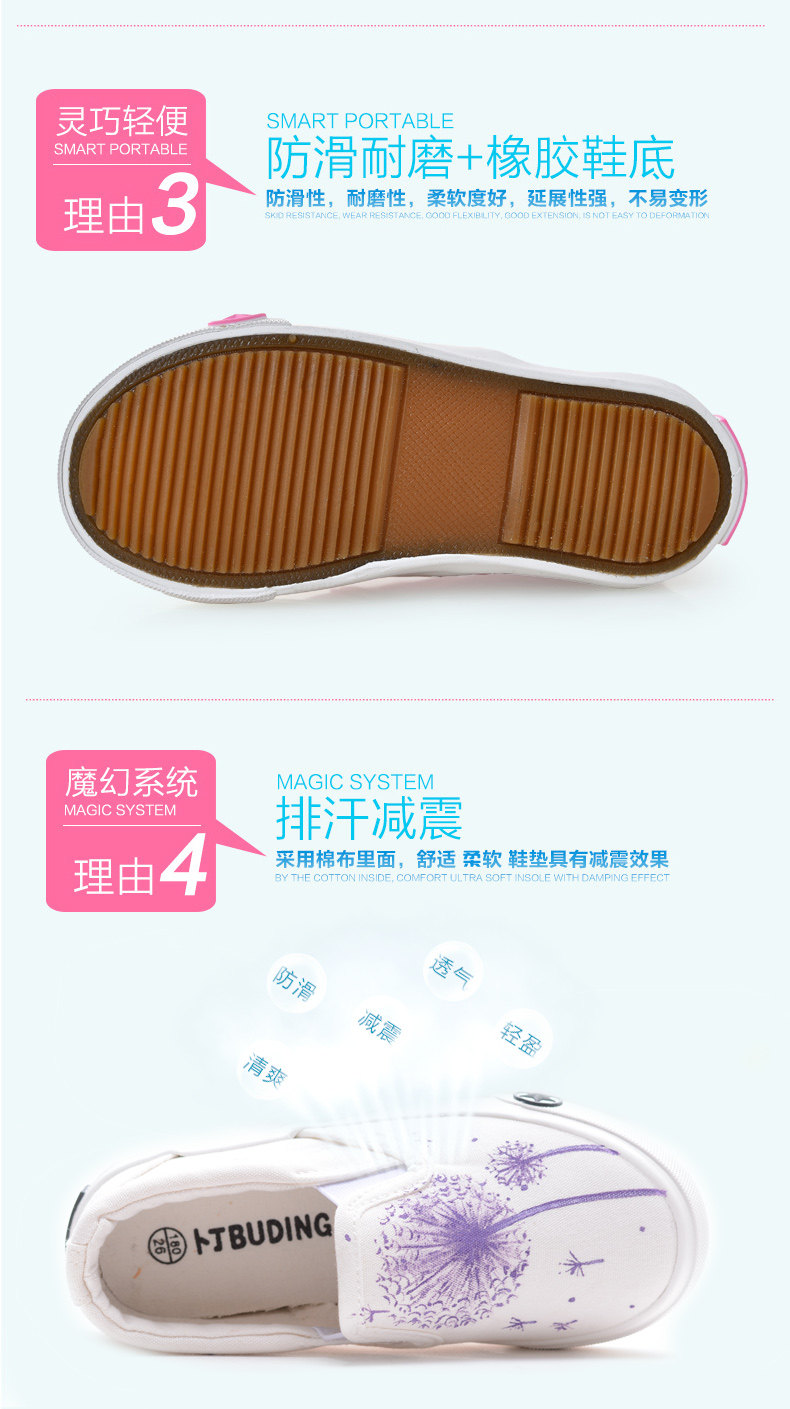 Chaussures enfants en toile suture de voiture pour printemps - semelle tendon - Ref 1040666 Image 13